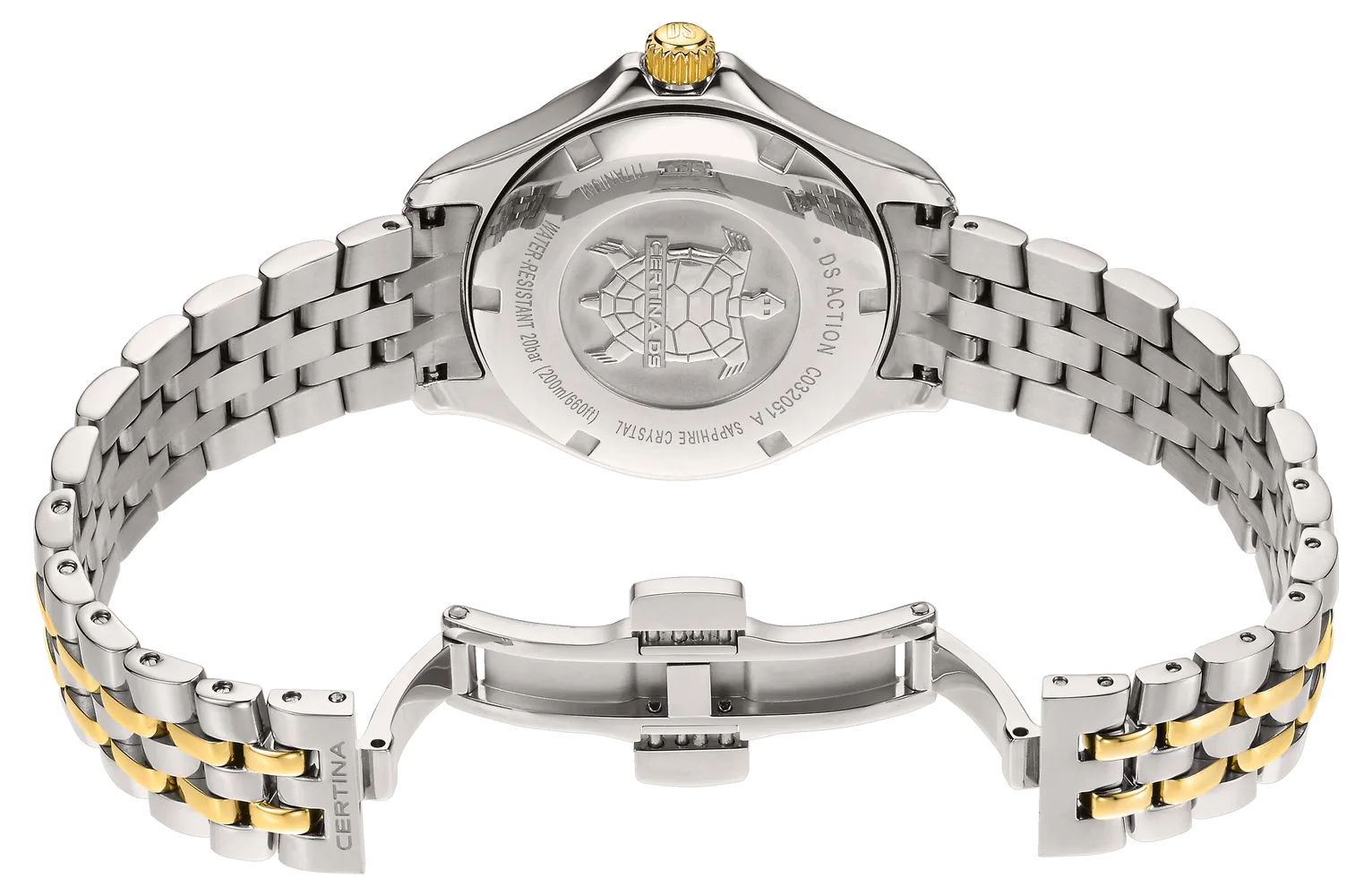 Certina DS Action Lady Diamonds Blue C0320514404600 detay görseli 2