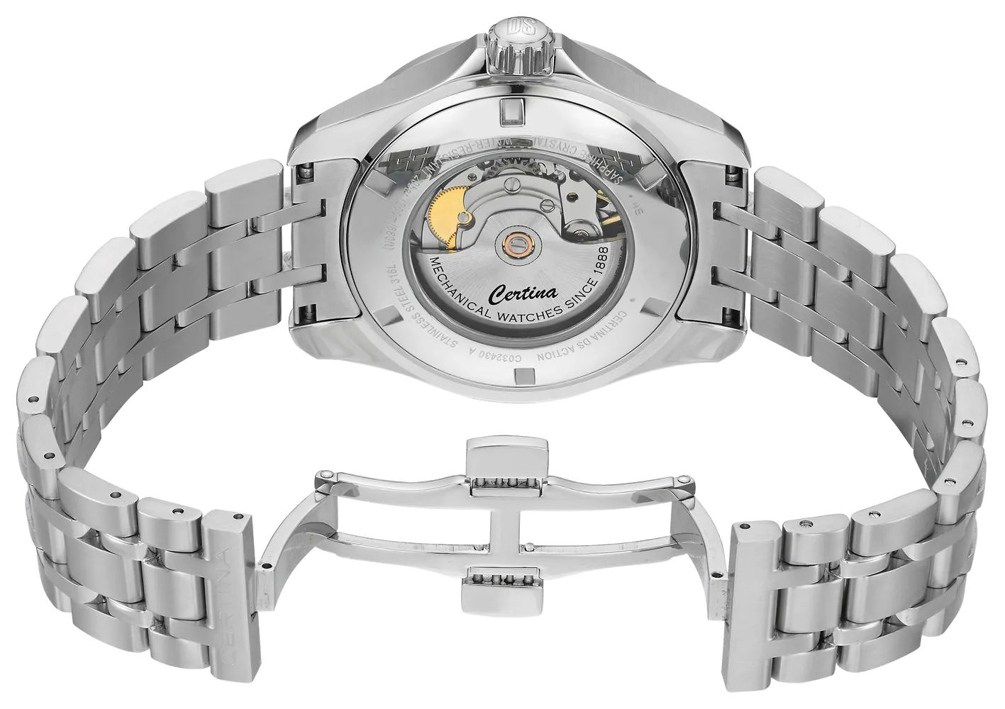 Certina DS Action Day Date Powermatic 80 Otomatik Gri C0324301108101 detay görseli 3