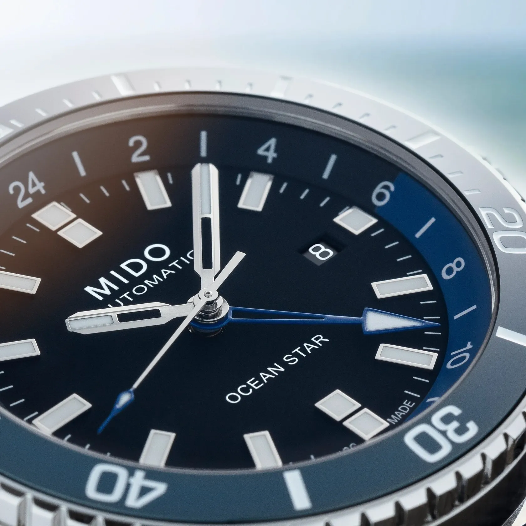 Mido Ocean Star GMT Otomatik Siyah M0266291705100 detay görseli 5
