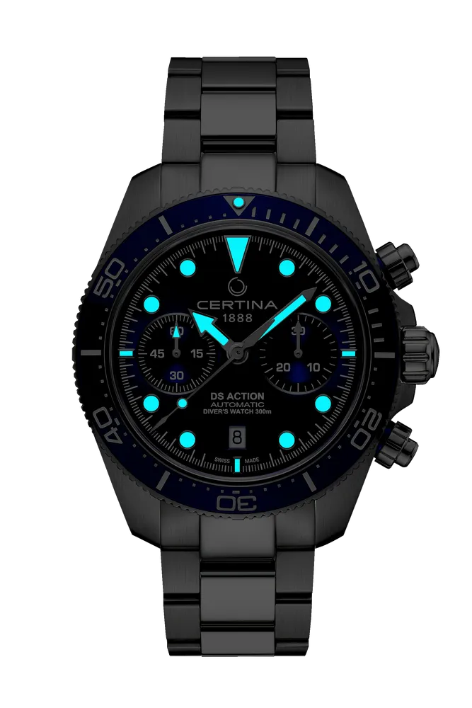 Certina DS Action Diver Chrono Otomatik Mavi C0328271104100 detay görseli 1