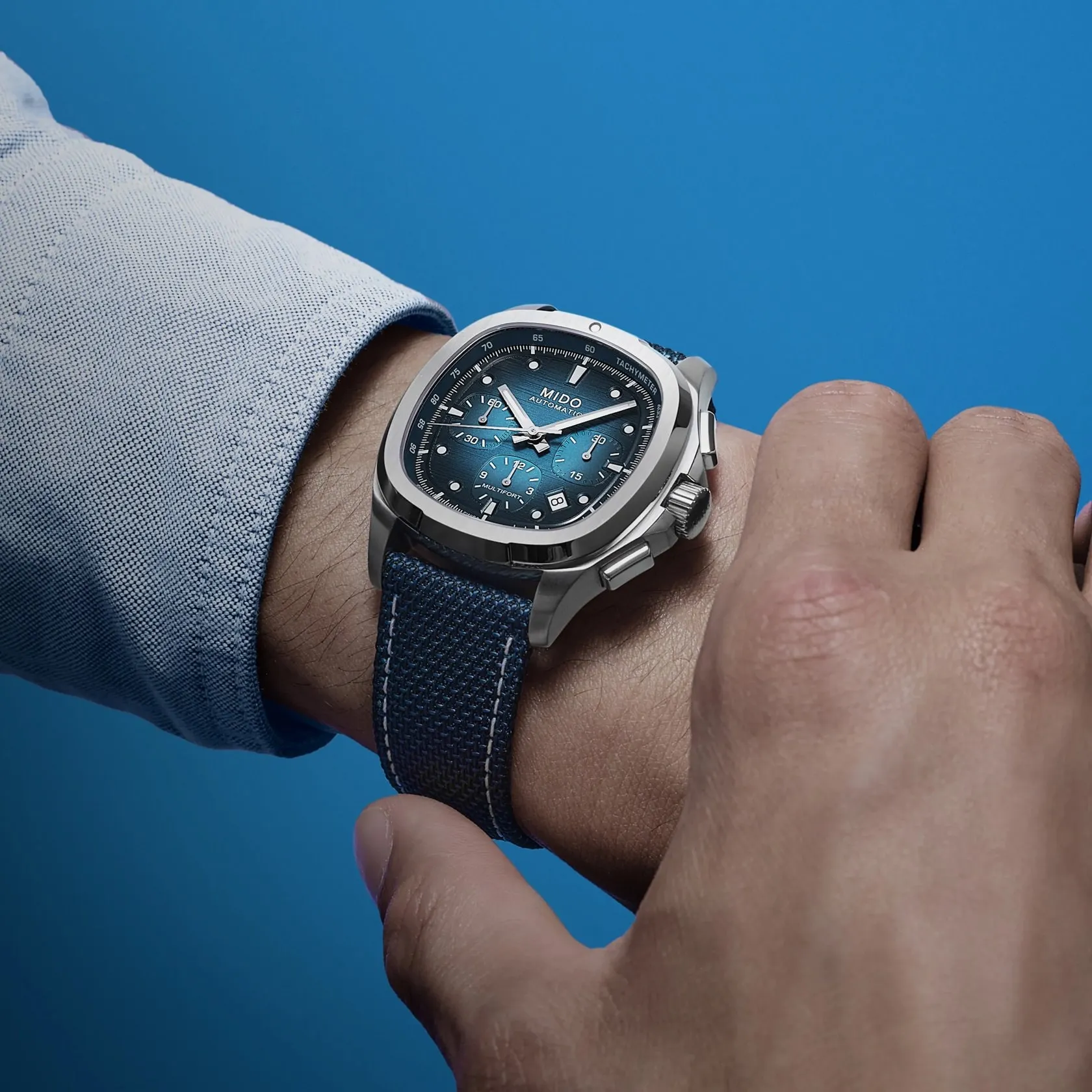 Mido Multifort TV Chronograph Otomatik M0495271104100 detay görseli 5