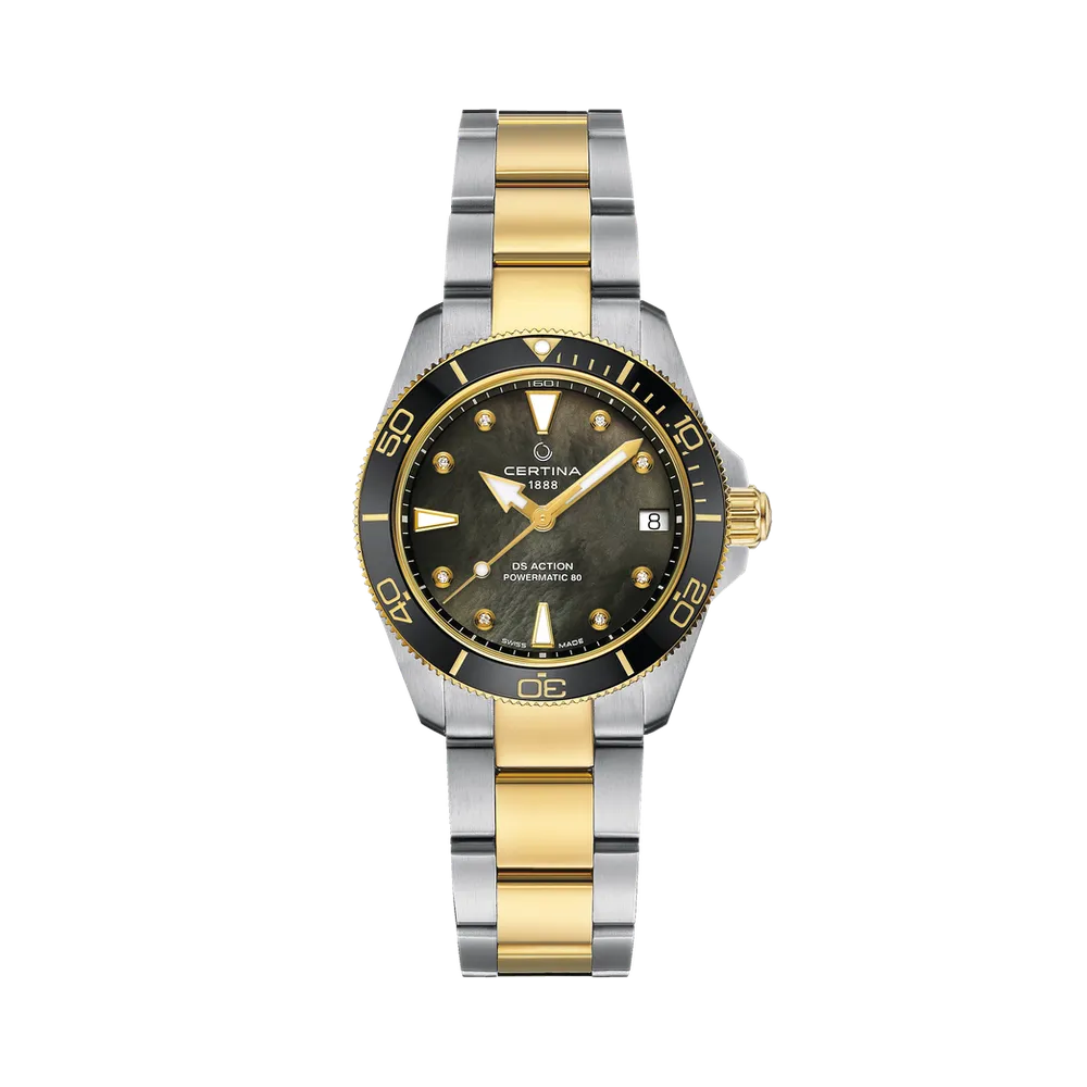 Certina DS Action 34.5mm Powermatic 80 Otomatik Mother Of Pearl C0320072212600