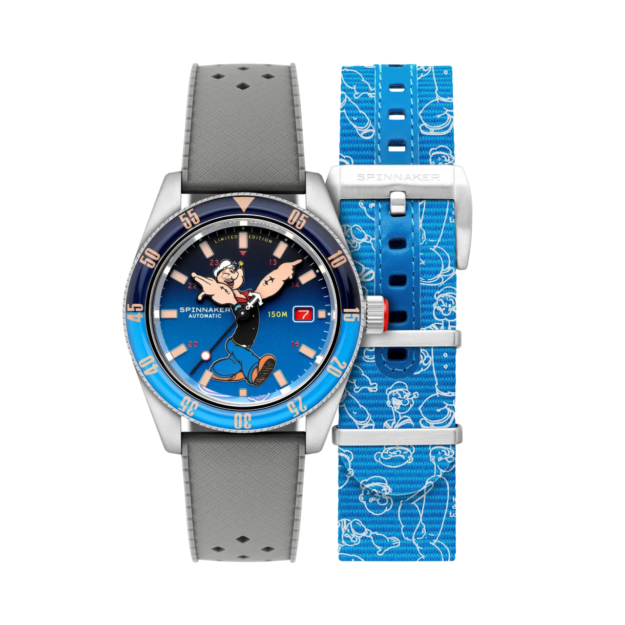Spinnaker Fleuss Automatic Popeye Bronemies Limited Edition Popeye Blue SP516102