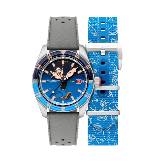 Beğenmek için çift tıkla Spinnaker Fleuss Automatic Popeye Bronemies Limited Edition Popeye Blue SP516102 Görsel 1