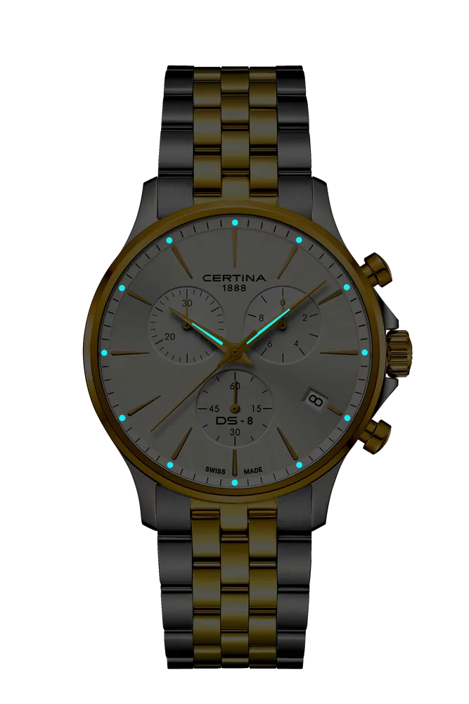 Certina DS-8 Chrono Silver C0454172203100 detay görseli 1