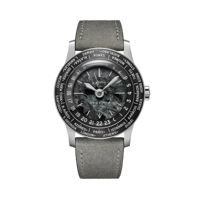 Beğenmek için çift tıkla Baltic Heures Du Monde Worldtimer Labradorite Otomatik HEURESDUMONDEWORLDTIMERLABRADORITE Görsel 1