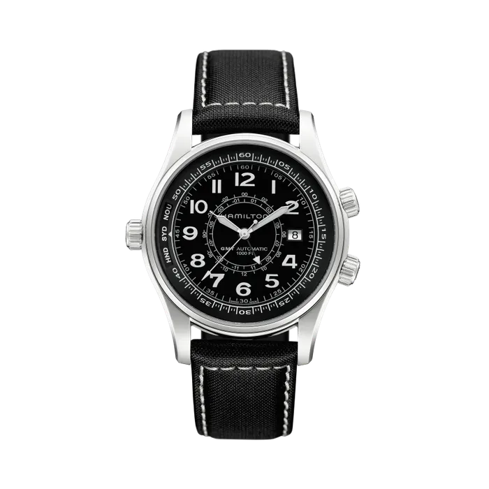 Hamilton Khaki Navy UTC Auto Otomatik Siyah H77505433