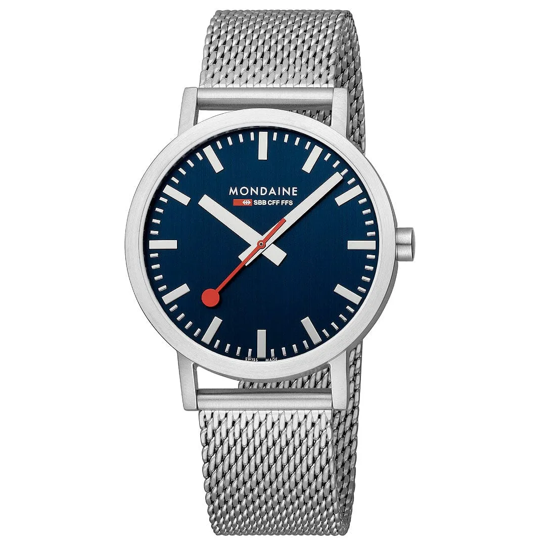 Mondaine Classic Deep Ocean Blue A6603036040SBJ detay görseli 3