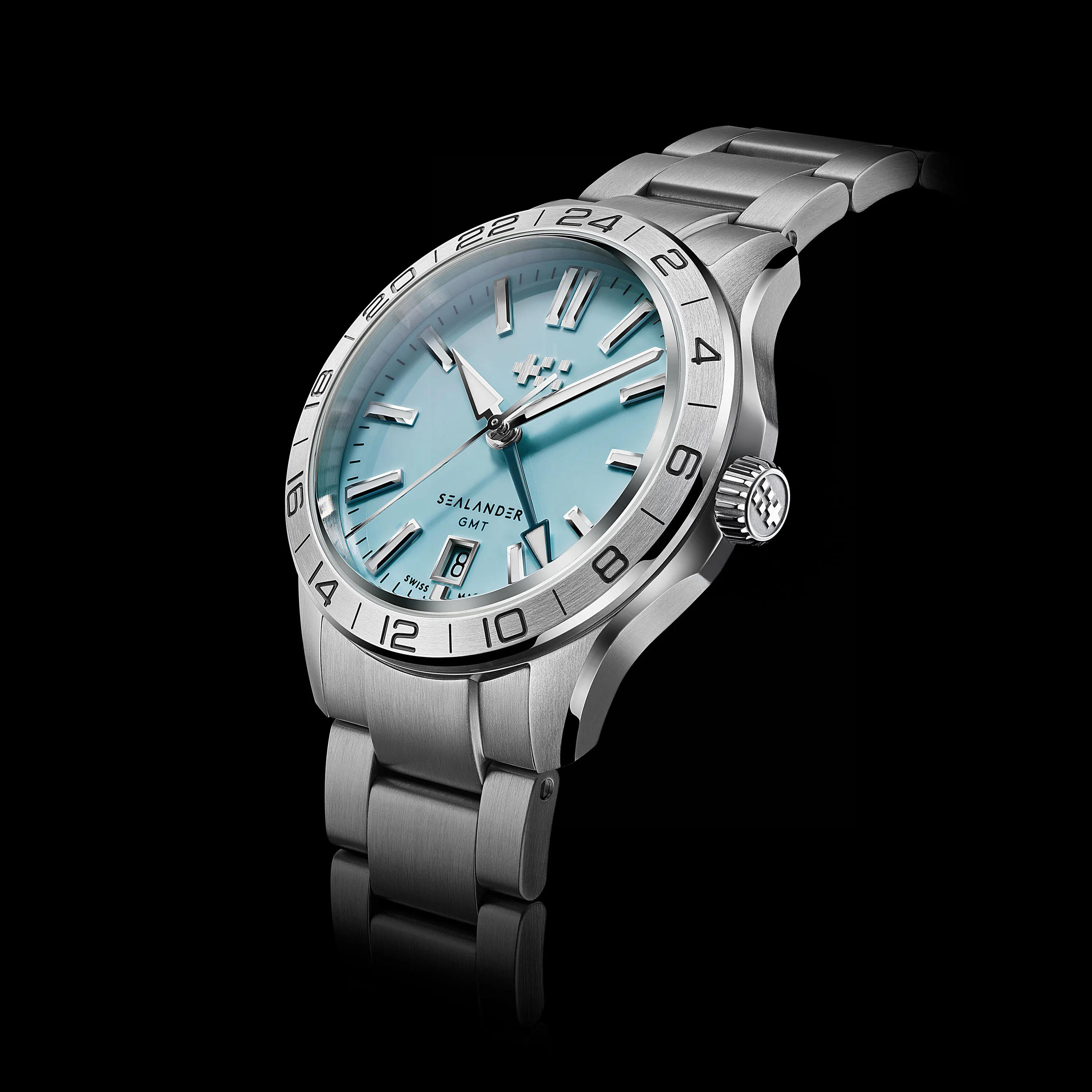 Christopher Ward C63 Sealander GMT Otomatik Sky Blue C6339AGM4S00B0B0 detay görseli 5