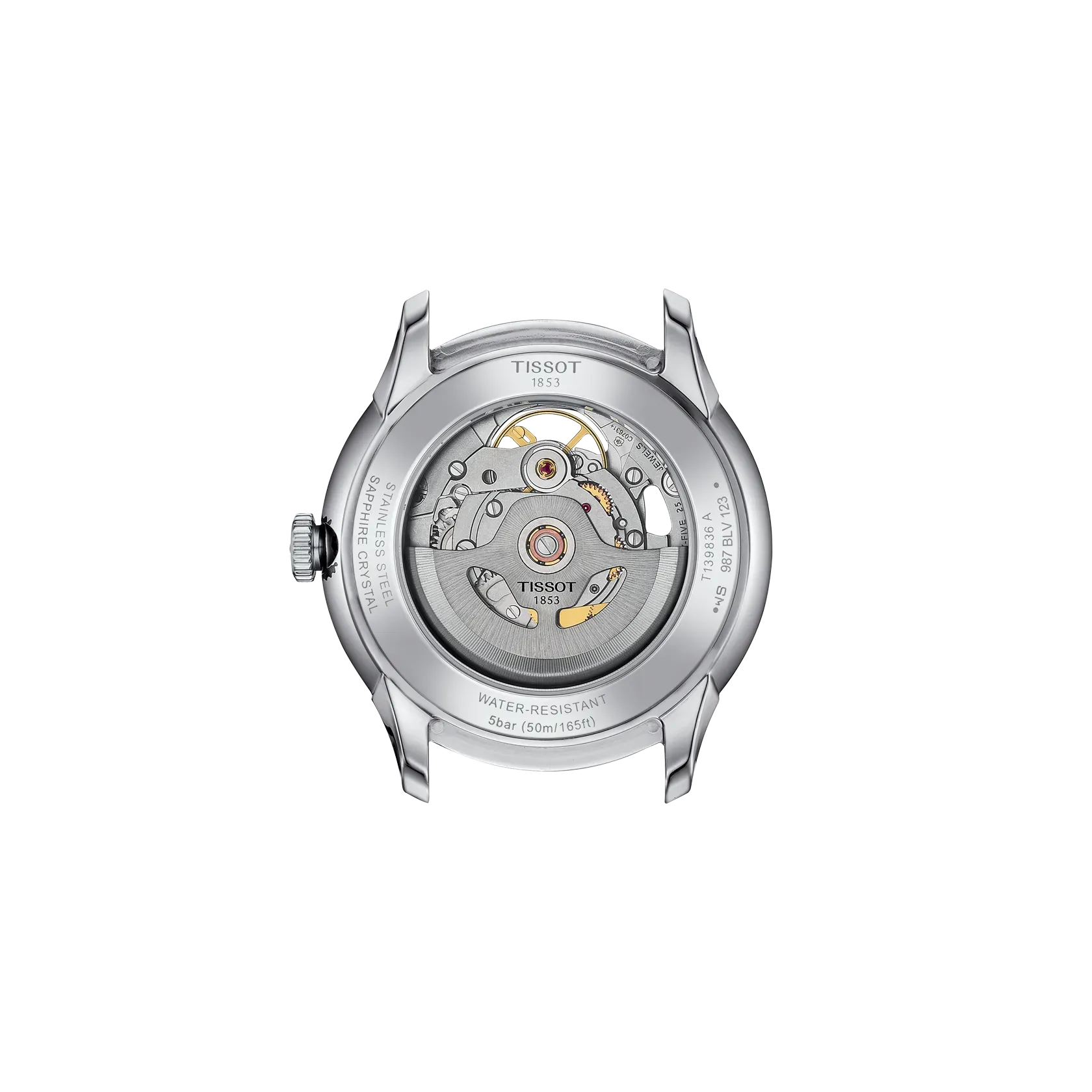Tissot Chemin Des Tourelles Skeleton 39mm Mavi Otomatik T1398361104800 detay görseli 2