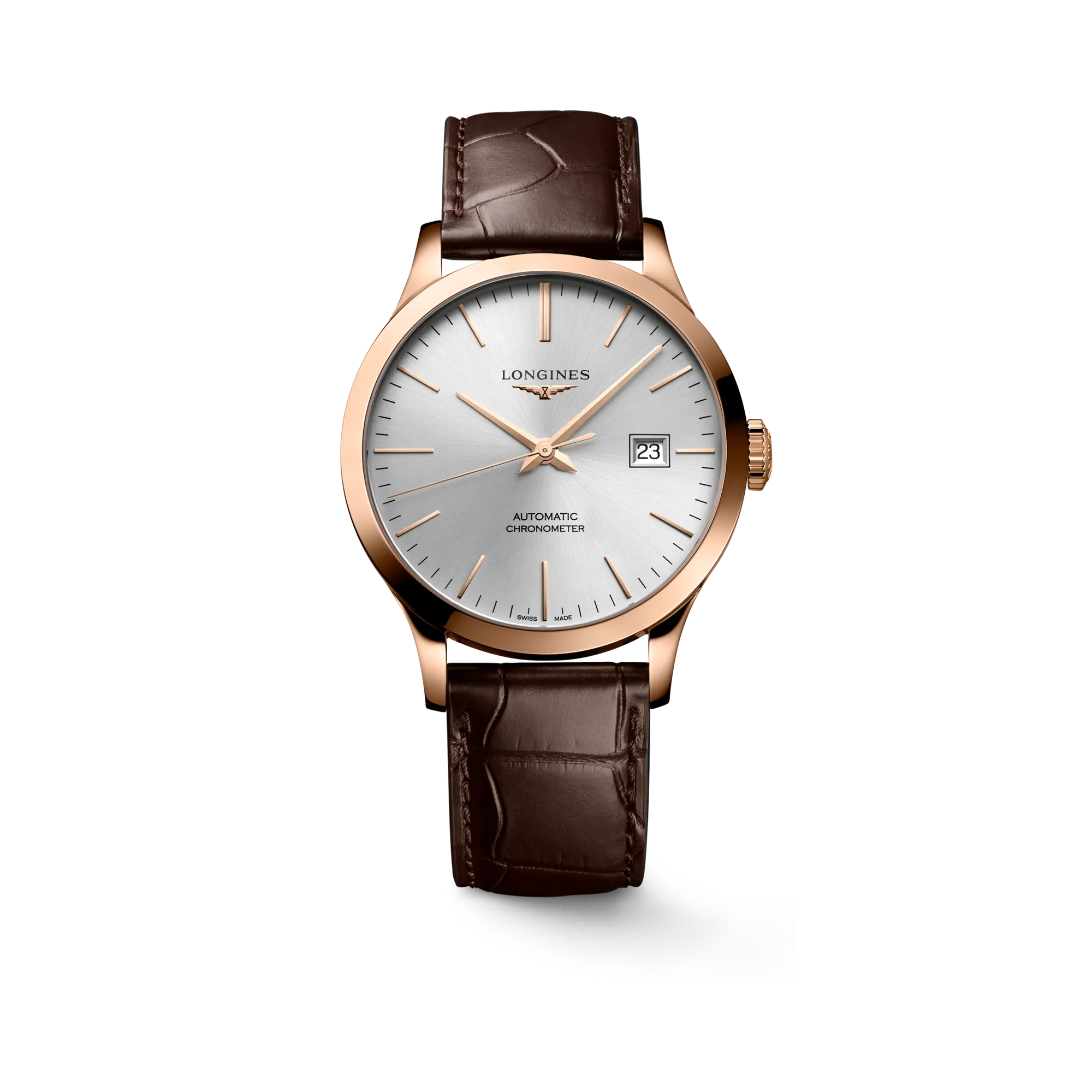 Longines Record Otomatik Gümüş L28208722