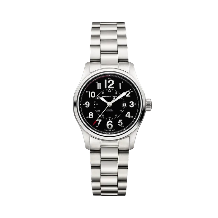 Hamilton Khaki Field Officer Auto Otomatik Siyah H70365133