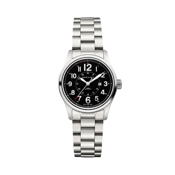 Hamilton Khaki Field Officer Auto Otomatik Siyah H70365133