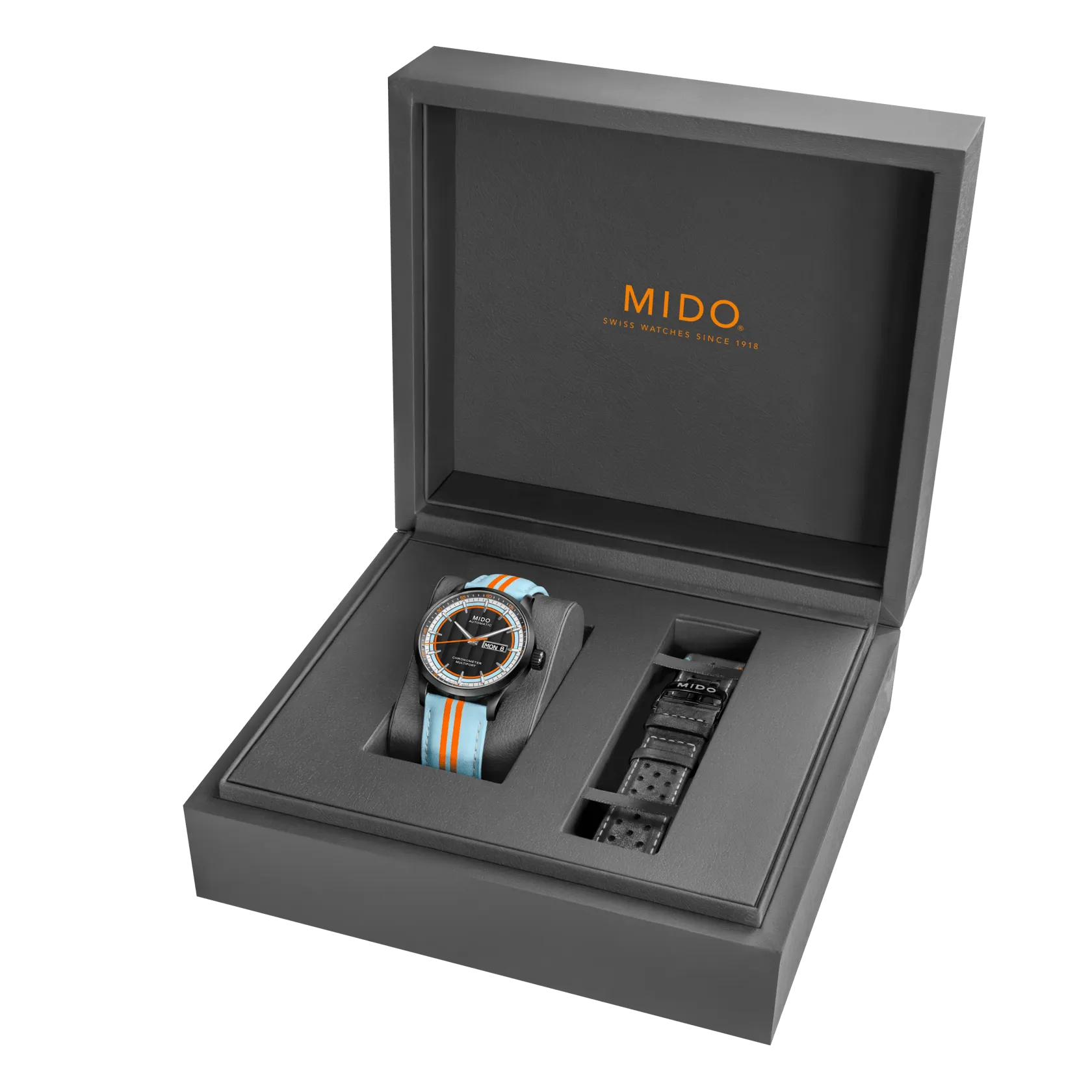 Mido Multifort Chronometer 1 Racer Otomatik Siyah M0384313605100 detay görseli 4