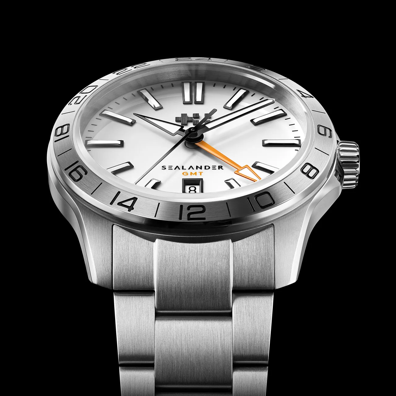 Christopher Ward C63 Sealander GMT Otomatik Beyaz C6342AGM4S00W0RW detay görseli 4