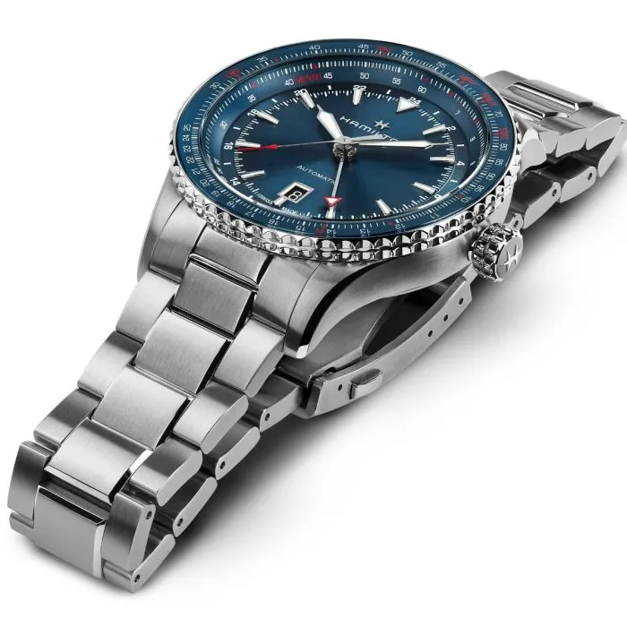Hamilton Khaki Aviation Converter Auto GMT Otomatik Mavi H76715140 detay görseli 1