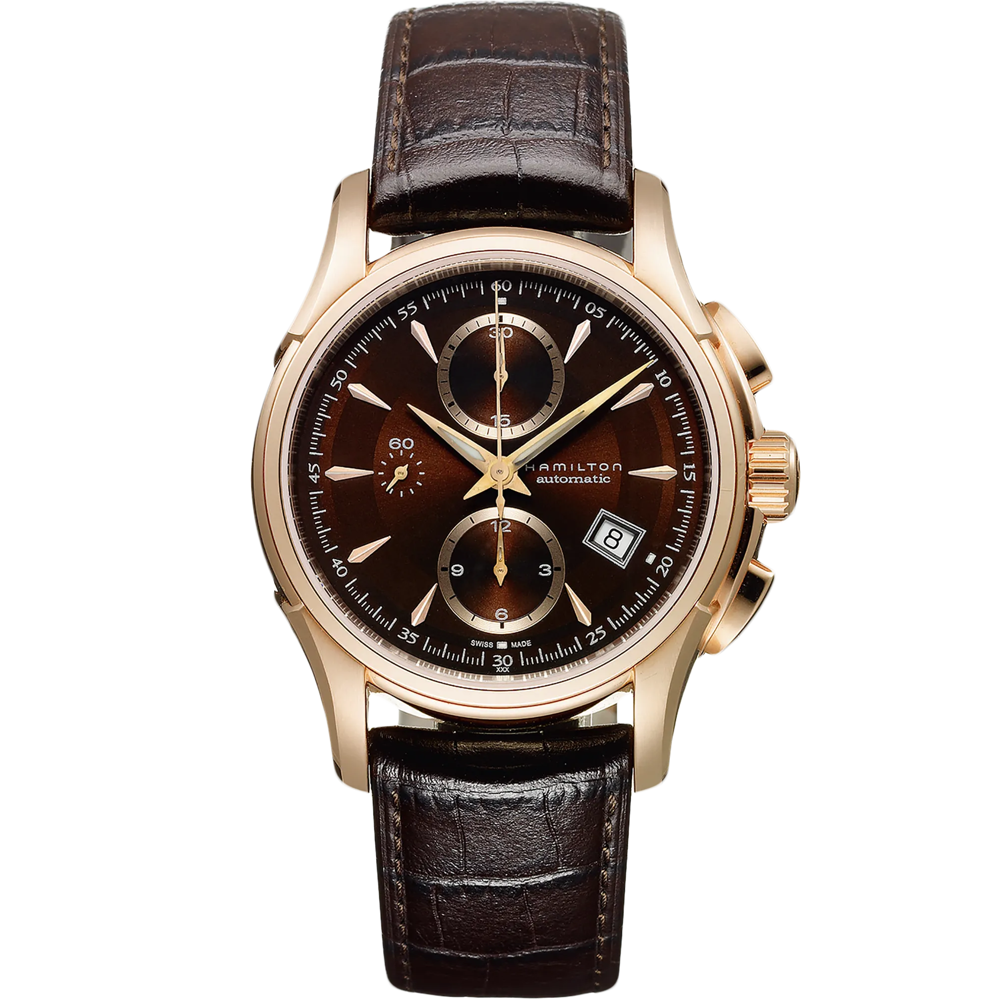 Hamilton Jazzmaster Auto Chrono Kahverengi H32646597 detay görseli 1