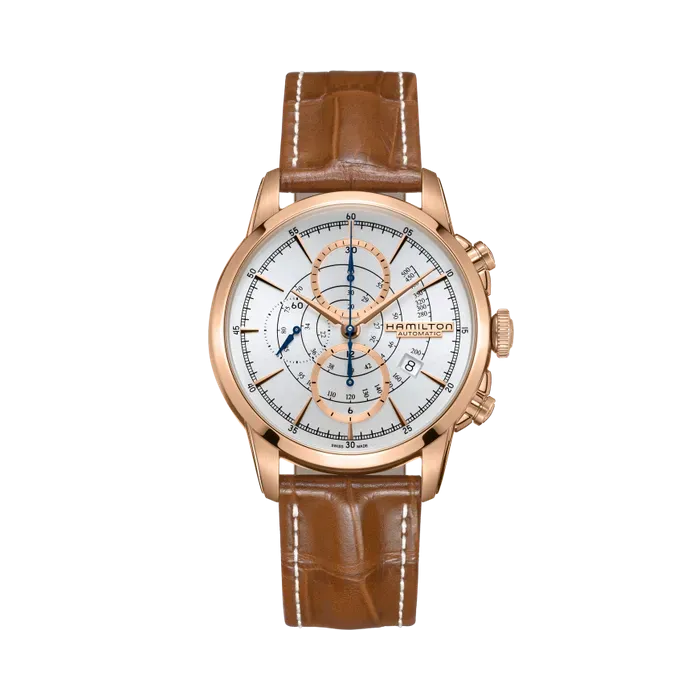 Hamilton American Classic RailRoad Auto Chrono Silver H40676551
