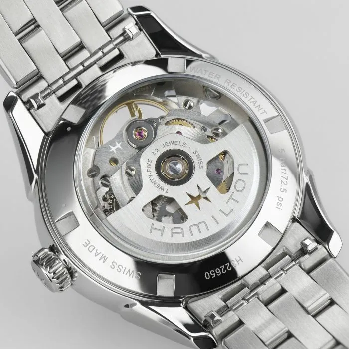 Hamilton Jazzmaster Skeleton Otomatik Mor H32265101 detay görseli 4