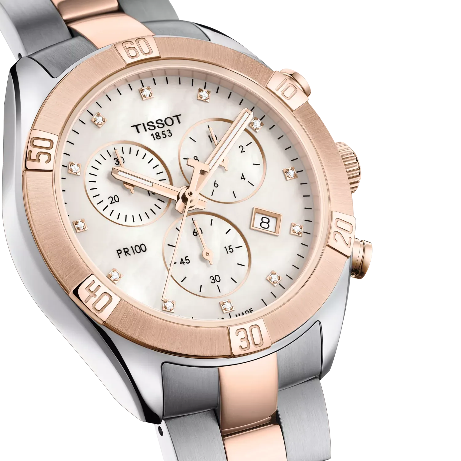 Tissot PR 100 Sport Chic 38mm Beyaz Sedef T1019172211600 detay görseli 2