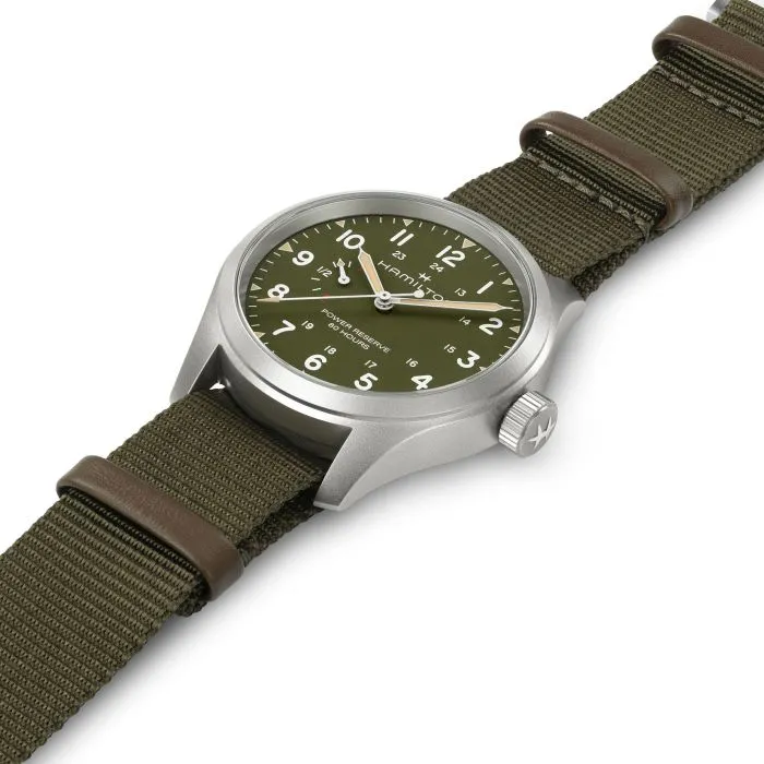 Hamilton Khaki Field Power Reserve 40mm Yeşil H69509960 detay görseli 1