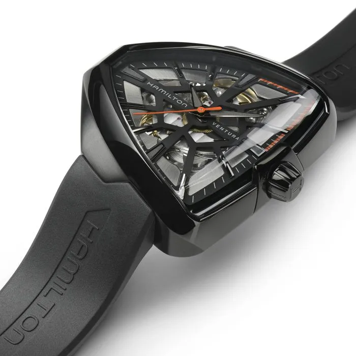 Hamilton Ventura Skeleton Auto Limited Edition Siyah H24595331 detay görseli 3