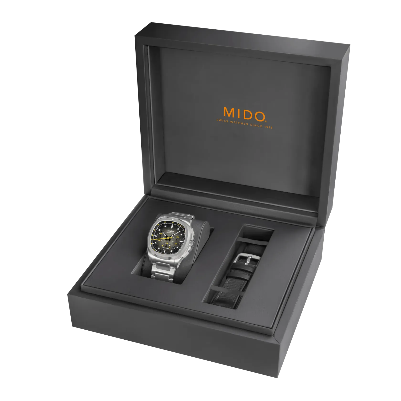 Mido Multifort TV Chronograph Otomatik Gri M0495271108100 detay görseli 4