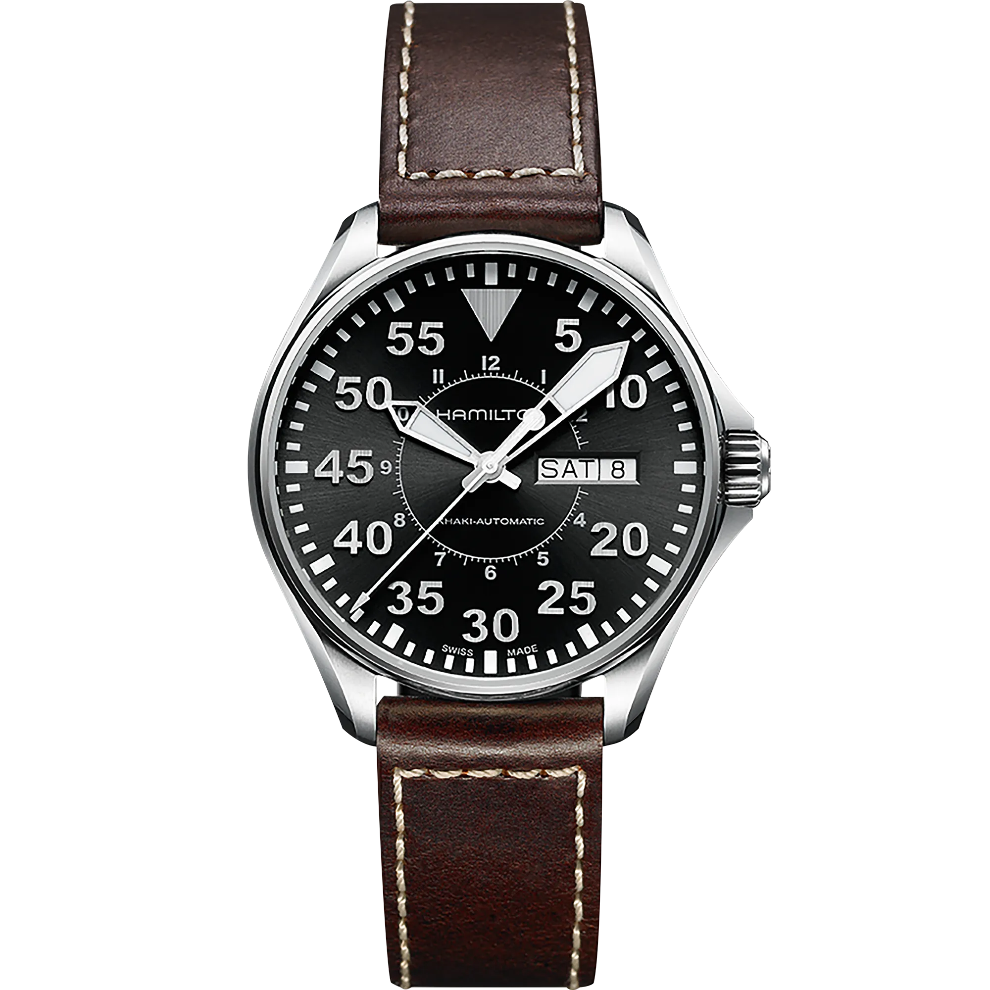Hamilton Khaki Aviation Khaki Pilot Auto Otomatik Black H64425535 detay görseli 1