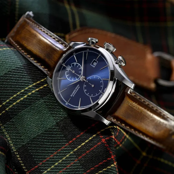 Hamilton American Classic Spirit Of Liberty Auto Chrono Otomatik Mavi H32416541 detay görseli 4