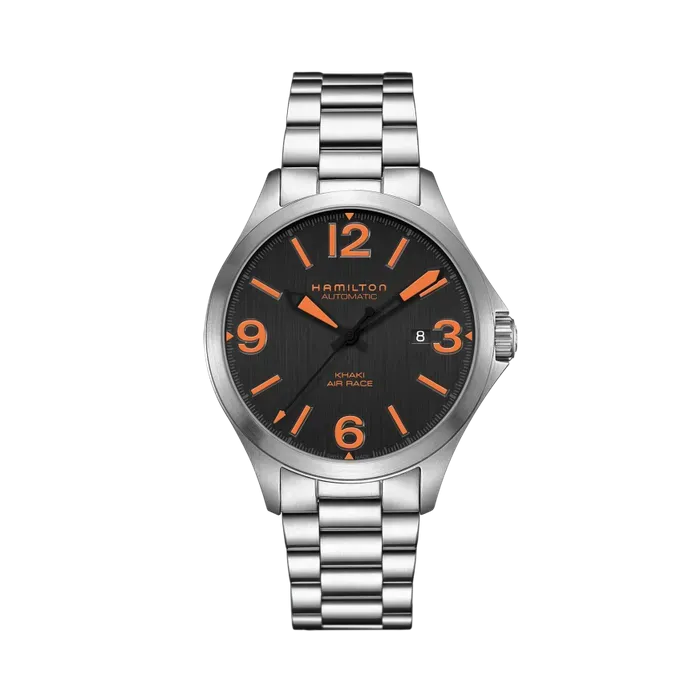 Hamilton Khaki Aviation Air Race Auto Black H76535131