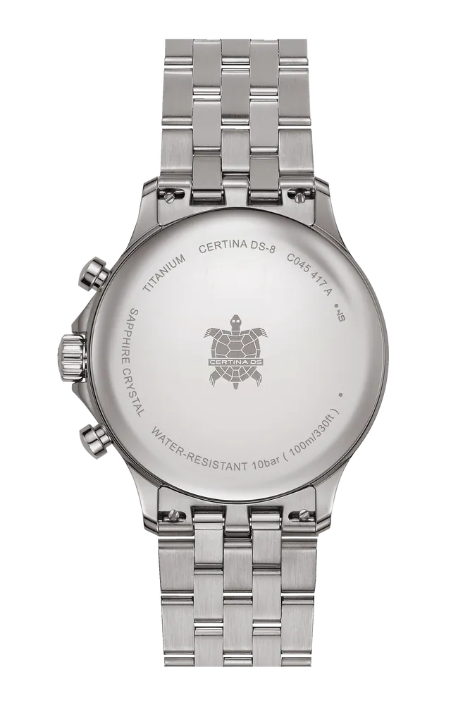 Certina DS-8 Chrono White C0454174401100 detay görseli 2