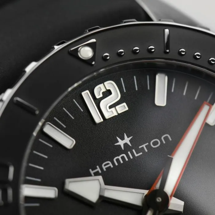 Hamilton Khaki Navy Frogman Otomatik Siyah H77825330 detay görseli 4
