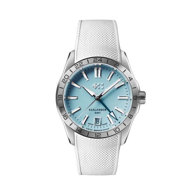 Beğenmek için çift tıkla Christopher Ward C63 Sealander GMT Otomatik Sky Blue C6336AGM4S00B0RW Görsel 1