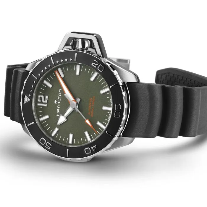 Hamilton Khaki Navy Frogman Otomatik Yeşil H77455360 detay görseli 2