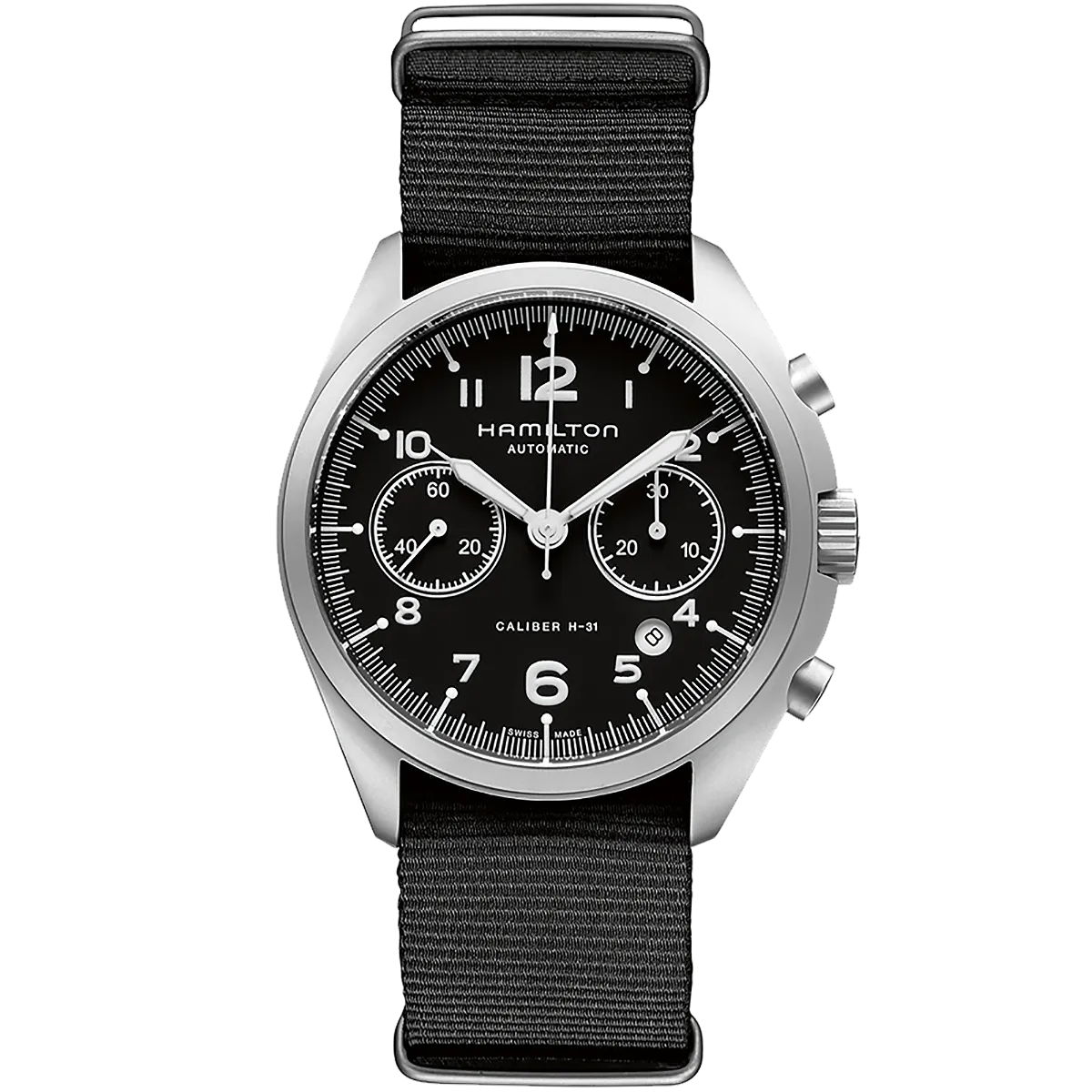Hamilton Khaki Aviation Khaki Pilot Pioneer Auto Chrono Otomatik Siyah H76456435 detay görseli 1