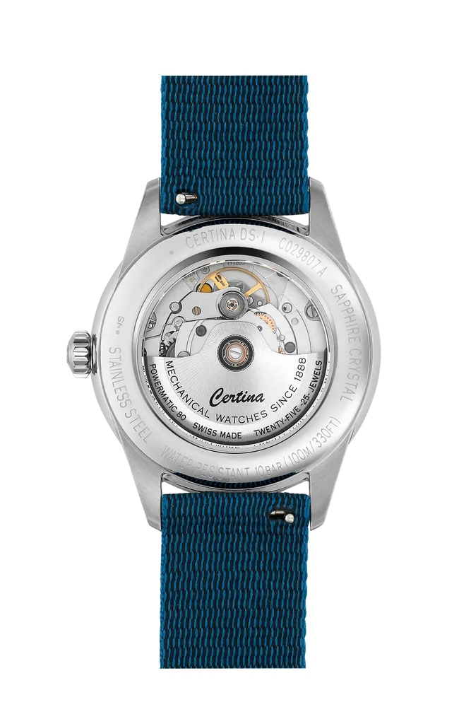 Certina DS-1 Powermatic 80 Otomatik Blue C0298071104102 detay görseli 3