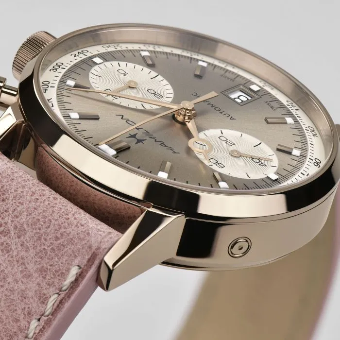 Hamilton American Classic Intra-Matic Auto Chrono Otomatik Bej H38426820 detay görseli 3