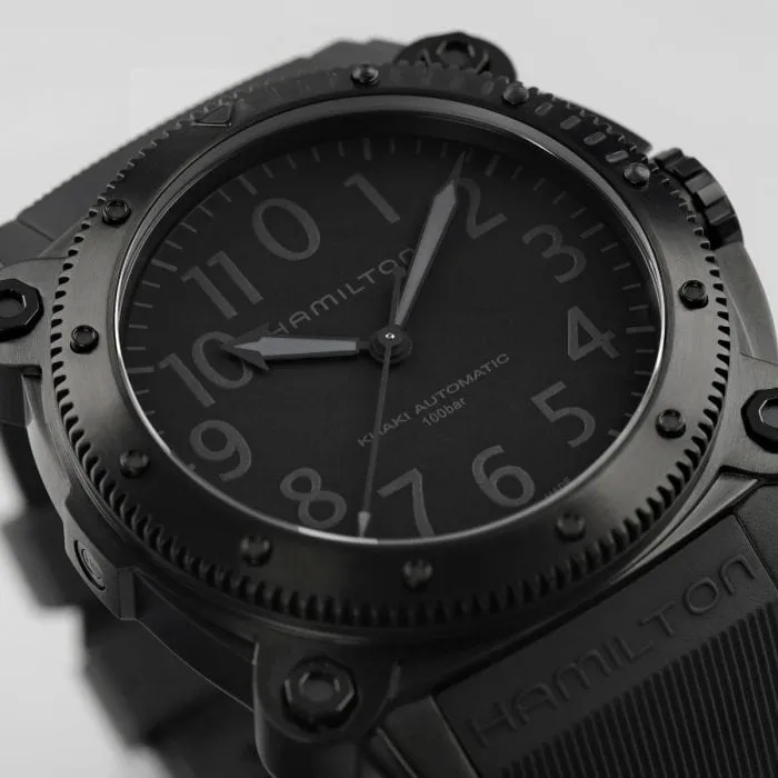 Hamilton Khaki Navy BeLOWZERO Otomatik Siyah H78505330 detay görseli 3
