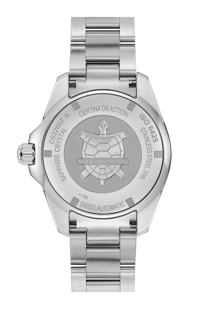 Certina DS Action Diver 43mm Powermatic 80 Otomatik Mavi C0326071104100 detay görseli 2