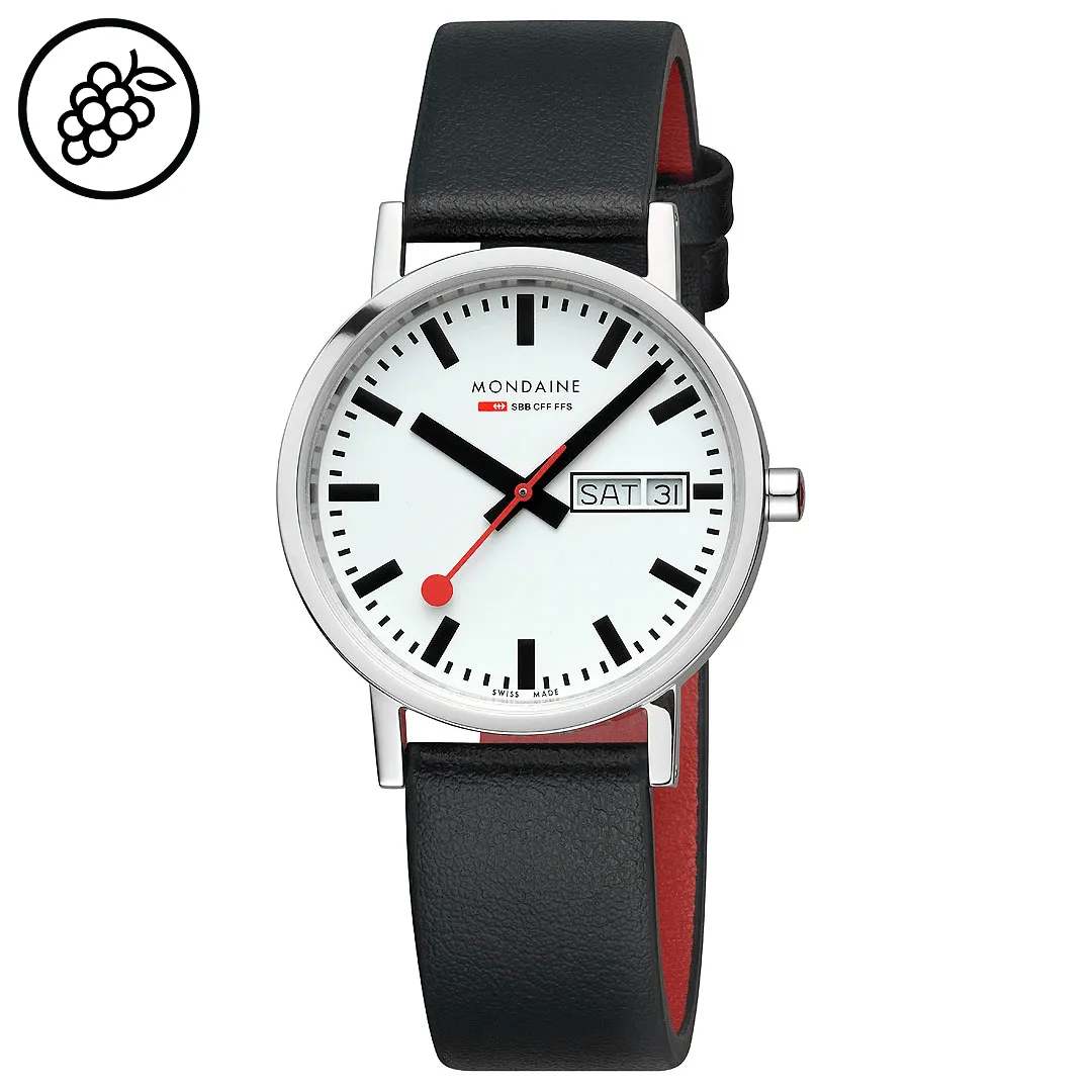 Mondaine Classic Day Date Siyah A6673031411SBBV detay görseli 4