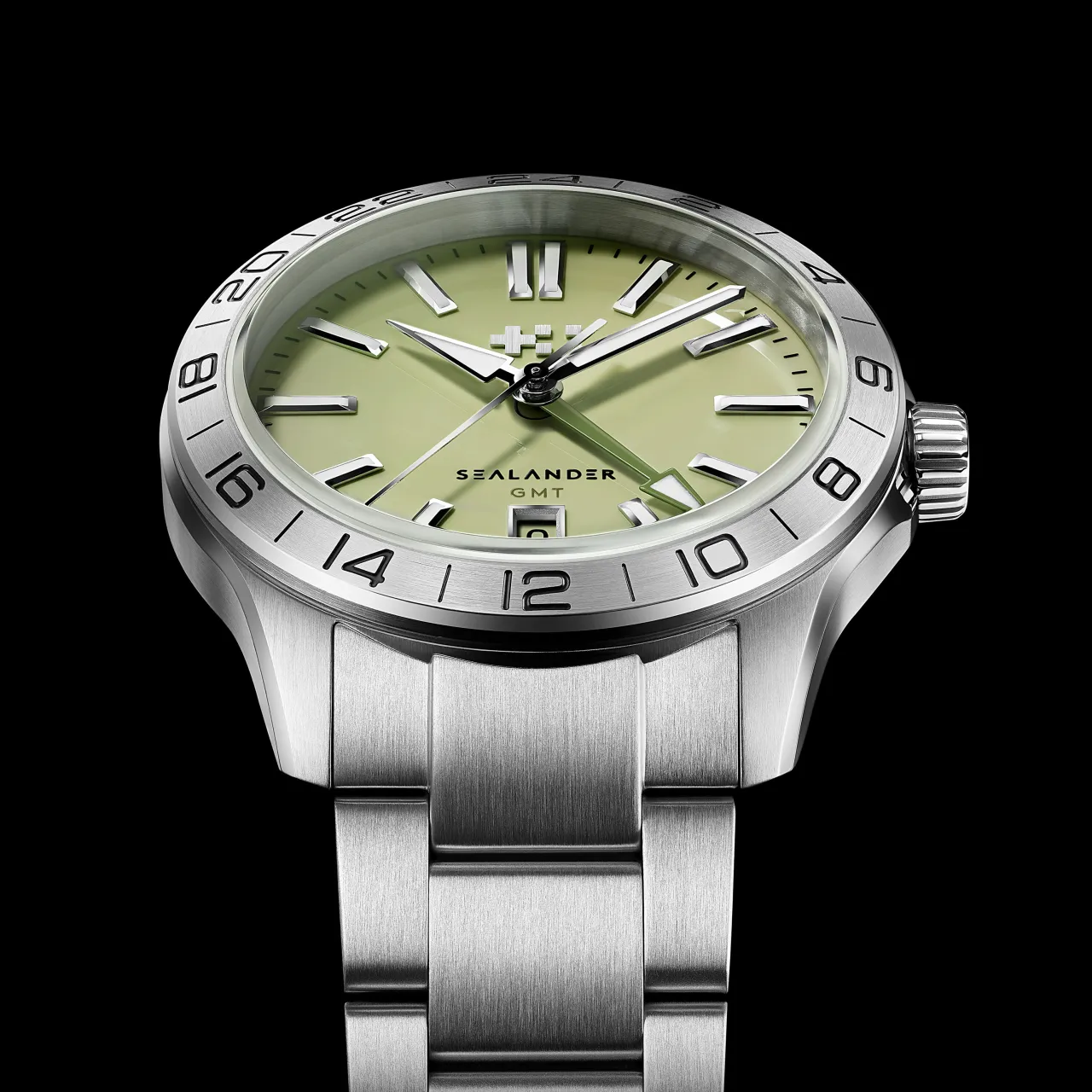 Christopher Ward C63 Sealander GMT Otomatik Pistachio C6339AGM4S00V0RW detay görseli 4