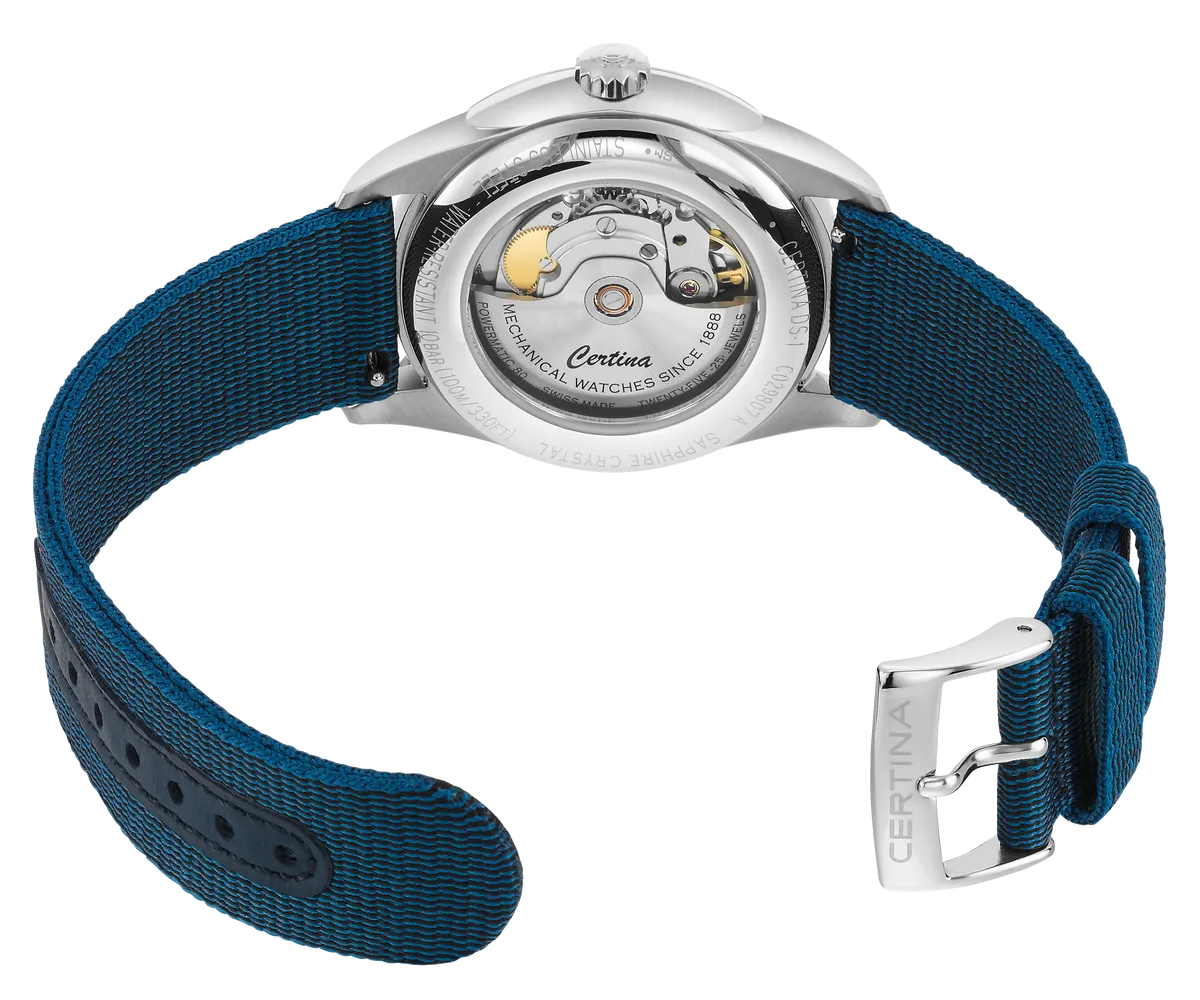 Certina DS-1 Powermatic 80 Otomatik Blue C0298071104102 detay görseli 4