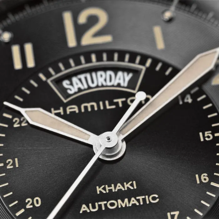 Hamilton Khaki Field Day Date Auto Black H70505833 detay görseli 1