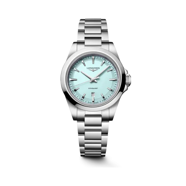 Beğenmek için çift tıkla Longines Conquest Kumlanmış Nane Mavisi L33504926 Görsel 1