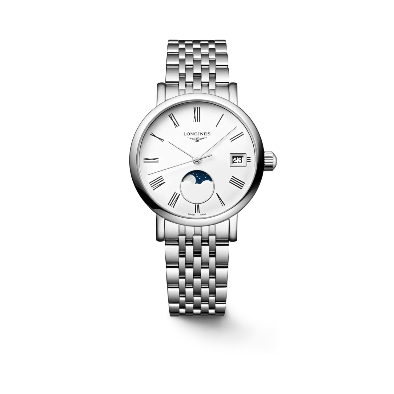 Longines Elegant Collection Moonphase Beyaz Mat L43304116