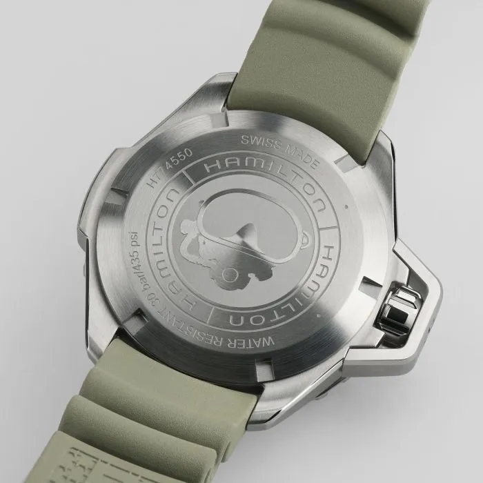 Hamilton Khaki Navy Frogman Auto Otomatik Siyah H77455331 detay görseli 3