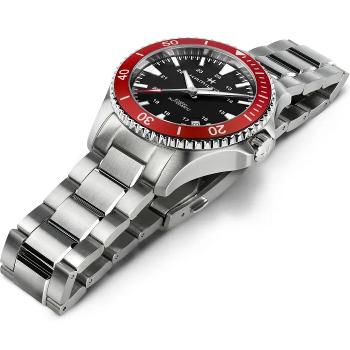 Hamilton Khaki Navy Scuba Otomatik Siyah H82405130 detay görseli 4