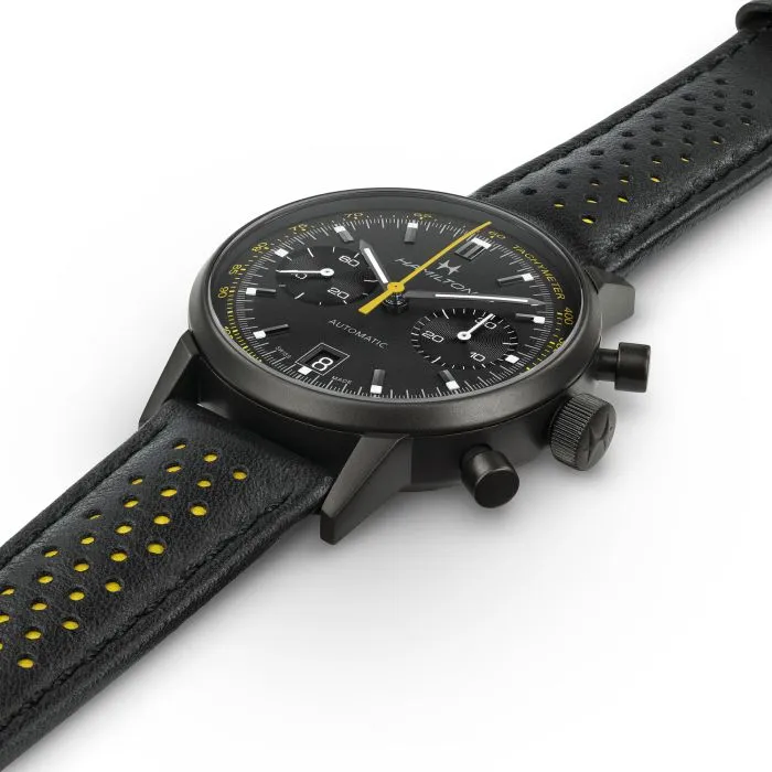 Hamilton American Classic Intra-Matic Autochrono Siyah H38446731 detay görseli 4