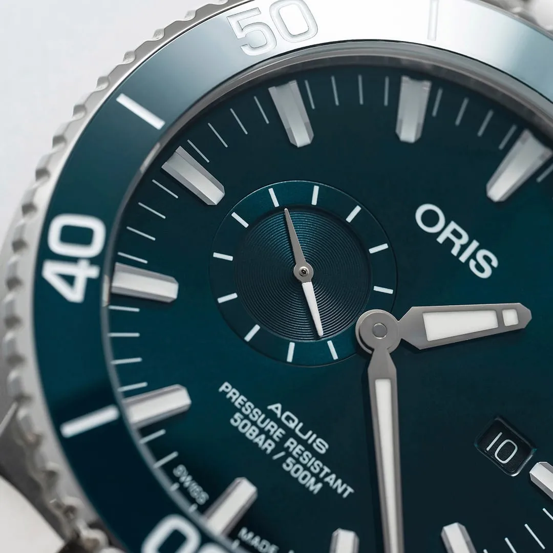 Oris Aquis Small Second, Date Otomatik Mavi 01743773341550742469EB detay görseli 2