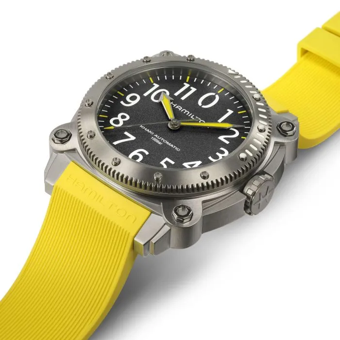 Hamilton Khaki Navy BeLOWZERO Auto TITANIUM Otomatik Gri H78535380 detay görseli 4